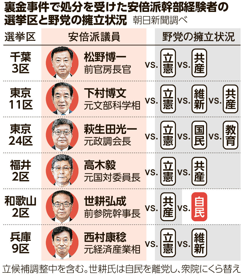 衆院選２０２４・千葉：自民と立憲、伯仲 5選挙区では激戦 特別世論調査 ／千葉 |