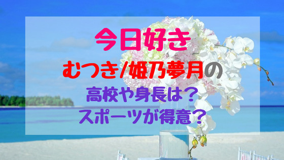 今日好きダナン編】むつき（姫乃夢月）の出身高校は？身長や体重のプロフィールを紹介！ | YUMI's BLOG