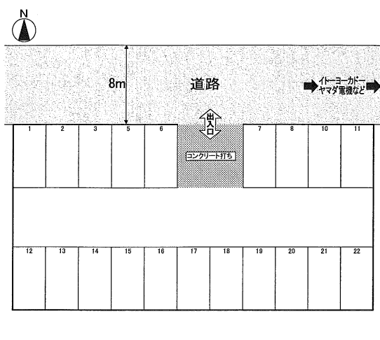 高島新屋敷（２６番） | 駐車場｜賃貸物件｜岡山市内の賃貸物件のことなら石原企画