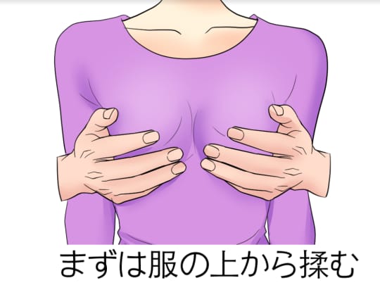 服の上から乳首カリカリ | ファスナー