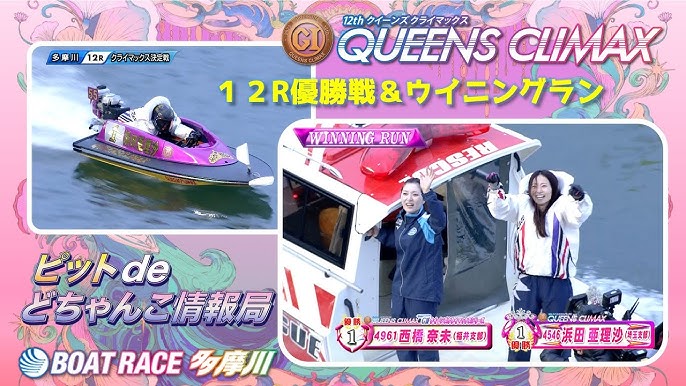 【ボートレースライブ】多摩川プレミアムG1 第12回クイーンズクライマックス／G3QCシリーズ 最終日 1〜12R